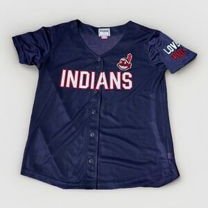 Cleveland Indians Victoria's Secret PINK MLB Mesh Jersey 5th & Ocean Collab